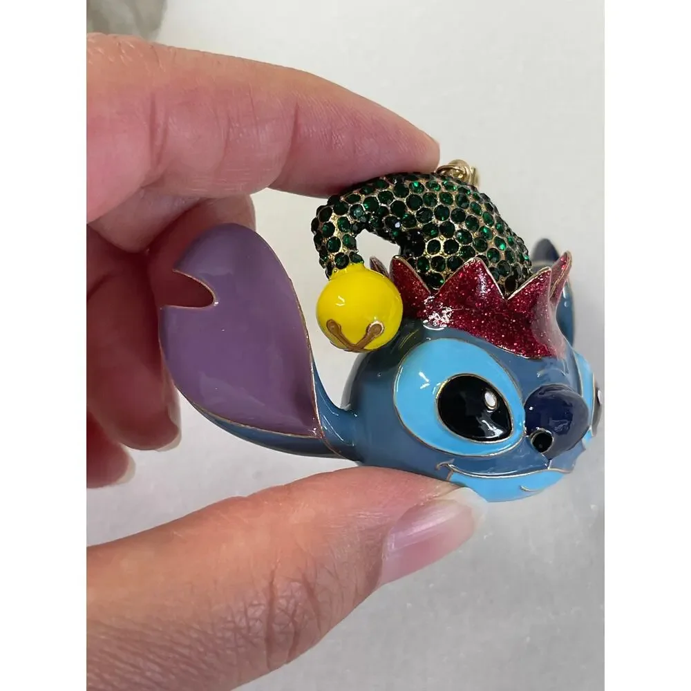 Disney BaubleBar Stitch BaubleBar Christmas Bag Charm Beaded Keychain Holiday